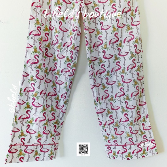 Roller Rabbit Freddy Flamingo Liza Set Pajamas in Pink Size X-Small (XS) New NWT - Picture 15 of 17